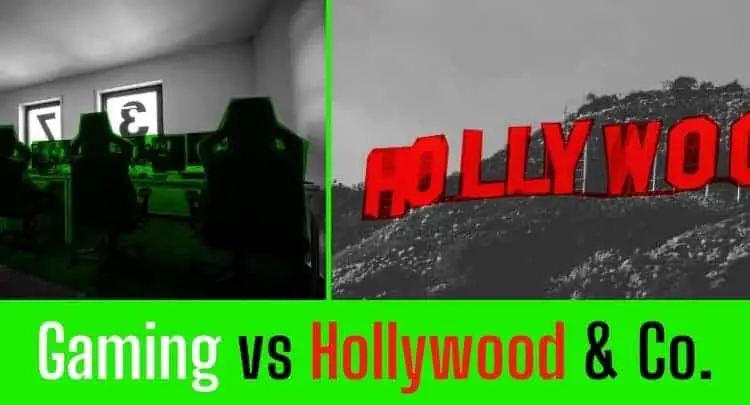 How large is the Gaming Industry compared to Hollywood and other Entertainment Industries?