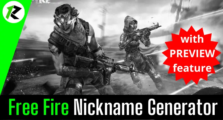 Nickname Generator for Garena Free Fire